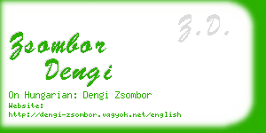 zsombor dengi business card